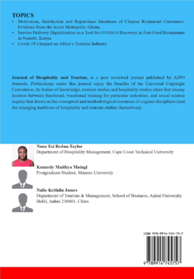 Advances in Hospitality and Tourism