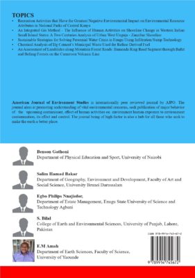 Environmental Changes on Natural Resources