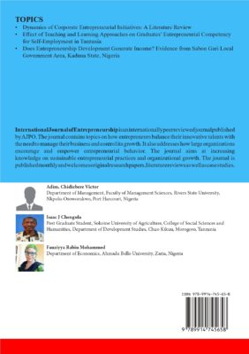 Fundamentals of Entrepreneurship